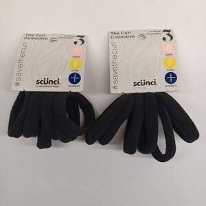 Lot Of 2 Scunci The Curl Collective No Damage 6 Pcs‎ Ponytailers Protect Curly